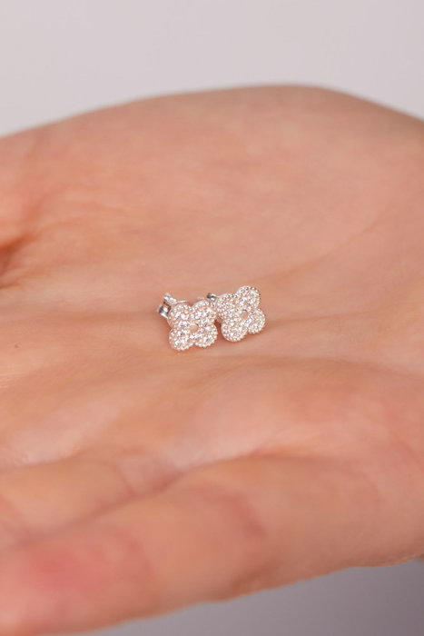 Heliophilia Silver Pendientes de Plata de Ley 925 con Circonio Heliophilia Silver Pendientes de Plata de Ley 925 con Circonio